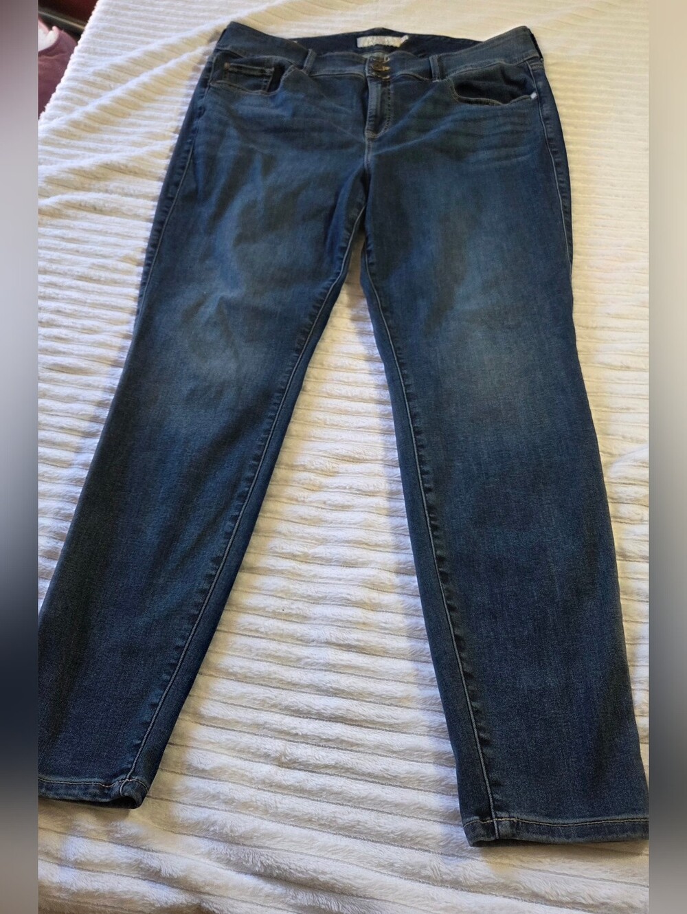 Torrid Denim First at Fit Dark Wash Straight Leg Jeans Size 22T Tall Stretch - Picture 2 of 14